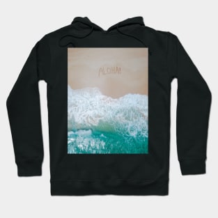 Aloha Bright Ocean Beach Waves - Aesthetic Hoodie